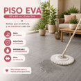 thumbnail image 3 of Piso Tipo Madera EVA Antiderrapante Acolchonado Gris 4 Piezas 1.44m² Decoración Interior Recámara, 3 of 5