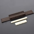 thumbnail image 1 of Puente De Ukelele Tuerca y sillín ABS marfil ranurados + puente de palisandro de 110 mm para piezas de ukelele, 1 of 6