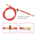 thumbnail image 4 of Tignapoo 3-Pack 50"/1.27m R410A Refrigerant Charging Hoses in Red, Blue, Yellow with Ball Valves - Durable, High Pressure Rated for HVAC and Automotive Use, 4 of 6