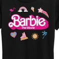 thumbnail image 3 of Barbie the Movie - Movie Logo Icons - Women's Short Sleeve Graphic T-Shirt, 3 of 5