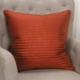 thumbnail image 2 of Rizzy Home 22" x 22" Polyester Pillow Cover in Rust, 2 of 5