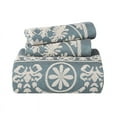 thumbnail image 2 of Superior 3-Pieces High-Durability Reversible Cotton Blend Bedspread Set, Queen, Cerulean Blue, 2 of 8
