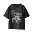 thumbnail image 2 of Marvel Spider-Man Brand New Day Youth Hulk Classic Sketch Retro T-Shirt (Black, XS-XL), 2 of 4