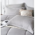 thumbnail image 5 of Davulos Queen Comforter Set Light Grey - Bed in a Bag Queen Size 7 Pieces, Box Stitched Luxury Soft Bed Set for All Seasons, Bedding Set with Comforter, Sheets, Pillowcases & Shams, 5 of 8