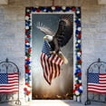 thumbnail image 5 of Uuiauoio Memorial Day Decorations 4th of July Door Cover Thank You Veterans Patriotic Decor Memorial Day Decorations and Supplies for Home Party (70.87 x 35.43in), 5 of 6
