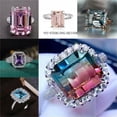 thumbnail image 5 of QQTDFG Elegant 925 Silver Women Ring Cubic Zirconia Wedding Engagement Rings Size 6-10-#13-8, 5 of 9