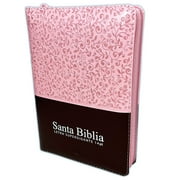 Biblia Letra Gigante para Mujer con Cierre RVR 1960 floral rosa con indice