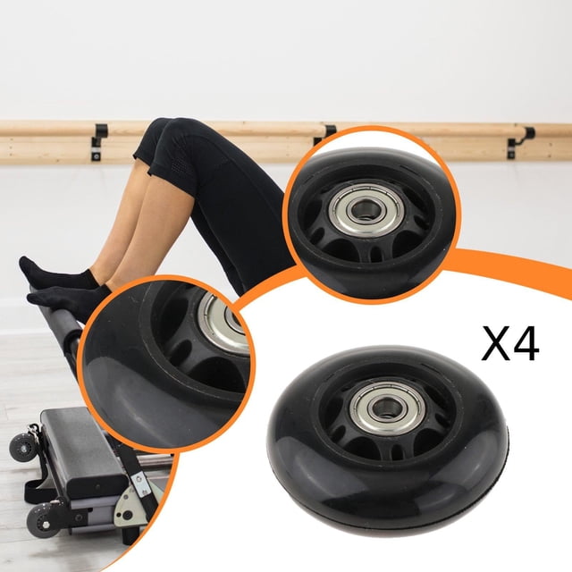 Ethern 4 Pcs Roue de Reformer Pilates Noyau de Pilates Roue de Lit Facile à Installer Remplacer Directement Pièces pour Équipement d'Exercice de Mise en Forme