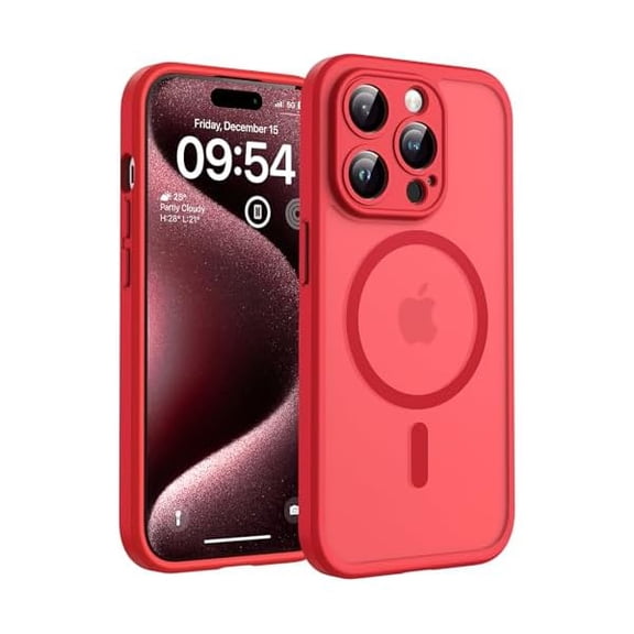 Eryueer for Phone 15 Pro Max Case, Compatible with Magsafe Charger, Full Camera Protection, Drop Protection, Translucent Matte Phone Case for iPhone 15 Pro Max 6.7 inch