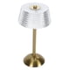 thumbnail image 1 of Lámpara De Mesa De Cristal Regulable, Lámpara De Mesa De Diamante Recargable Versátil, Funciona Con Pilas, 3 Cambios De Color Para Mesa De Comedor, 1 of 7