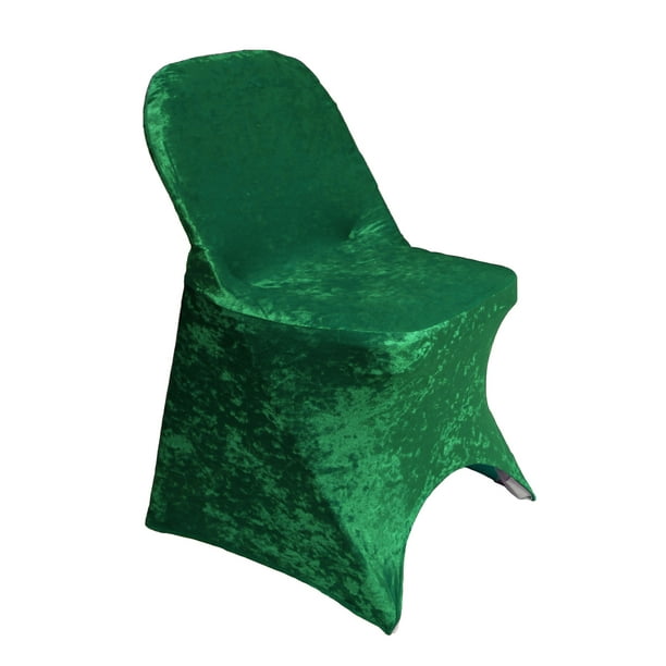 Your Chair Covers Velvet Spandex Folding Cover Emerald Green Com Velvet Spandex Folding Chair Cover, Emerald Green Chair Covers