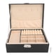 thumbnail image 2 of Estuche para almacenamiento de joyas Organizador de cuero PU suave de doble capa ANGGREK Otros, 2 of 8
