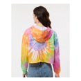 thumbnail image 3 of Colortone Women�'s Tie-Dyed Crop Hooded Sweatshirt, 3 of 5