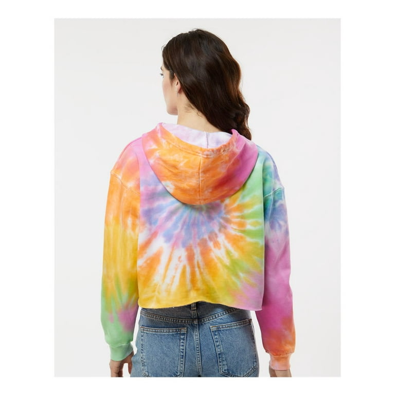 Summer Waves Tie Dye Raw Edge Hoody Summer Waves Tie Dye Raw Edge Hoody
