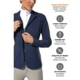 thumbnail image 6 of KERRITS Adult Female Stretch Competitor 3-Snap Koat, Color: Navy, Size: 2X, 6 of 6