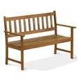 thumbnail image 1 of Pemberly Row Acacia Wood Bench without Cushion in Natural Oil finish, 1 of 6