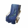 thumbnail image 4 of Shark Soft Flannel Fleece Blanket, Fish in the Exotic Ocean Dreamy Water with Surreal Color Underwater World Image, Cozy Plush for Indoor and Outdoor Use, 60" x 80", Violet Blue Grey, by Ambesonne, 4 of 6