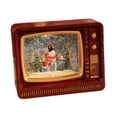 thumbnail image 3 of Globo de nieve navideño con forma de TV, linterna, caja de música iluminada para mesa de fiesta de Navidad Muñeco de nieve rojo, 3 of 7