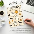 thumbnail image 3 of FORMRS Acrylic Clipboard with Low Profile Clip Standard A4 Letter Size, 12.5" x 9", Halloween Cute Ghosts, 3 of 8