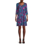 The Pioneer Woman Print Scoop Neck Dress, Women's