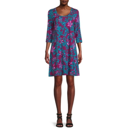 The Pioneer Woman Print Scoop Neck Dress, Women's