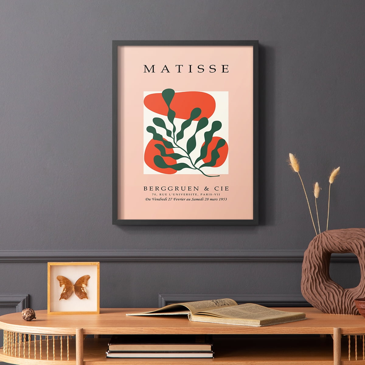 Matisse CCCXXIX in Black Solid Wood 8 x 10 Framed Print