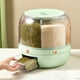 thumbnail image 1 of Contenedor de almacenamiento de arroz y granos, de alimentos giratorio de 360 degree para el hogar, contenedor de almacenamiento Macarena dispensador de cereales, 1 of 8