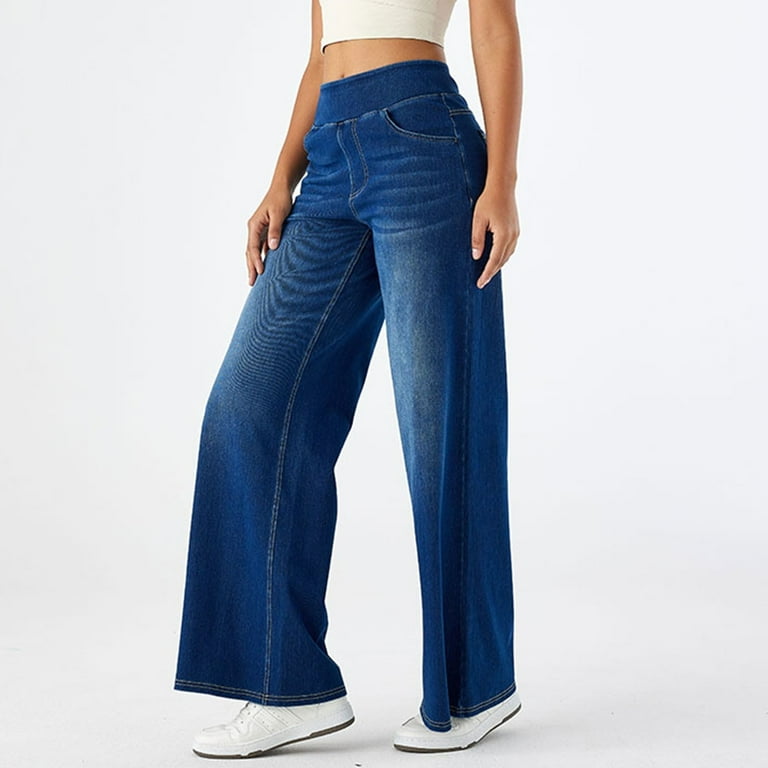 Womens Jeans 2026 Fashion Straight Leg Wide Leg Loose Fit Stretchy