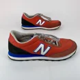 thumbnail image 4 of Mens 10 D New Balance 501 ML501SMC Red Black Suede Canvas Casual Shoes Sneakers, 4 of 6