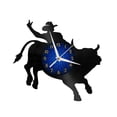 thumbnail image 2 of Bullfighting 2 12 Inch Vinyl Record Wall Clock - Silent, Creative, and Unique Clock for Living Room, Entryway, or Bedroom Decor - Perfect Gift Idea(12 inchs B with LED), 2 of 6