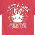 thumbnail image 3 of Instant Message - I Eat Alotl Candy - Toddler And Youth Short Sleeve Graphic T-Shirt, 3 of 6