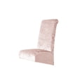 thumbnail image 2 of Meitianfacai Gold Diamond Velvet Stretch Chair Cover Large Slant High Back Chair Cover Solid Color Home Hotel Dining Chair Cover Allin One All Inclusive Universal Dirtproof, Pink, 2 of 6