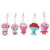 thumbnail image 1 of 3/4/5 Uds llaveros de diamantes colgante de diamantes de imitación DIY regalos de doble cara para niños y adultos Hugtrwg  Para estrenar, 1 of 9