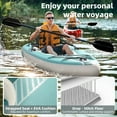 thumbnail image 6 of Danrelax 1 Person Inflatable Kayak for Adults, Drop-Stitch Floor, Tandem Kayak, Blue, 6 of 9