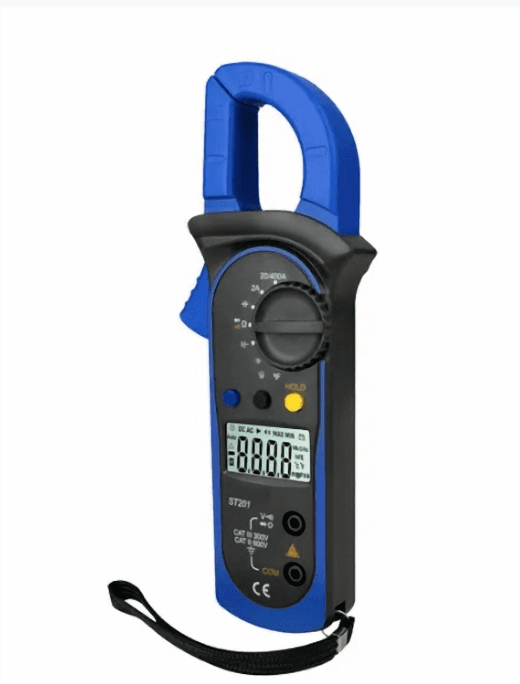 Digital Multimeter with AC DC Volt Ohm Amp Clamp Auto Range LCD Handheld Tester for Voltage Current Resistance Testing
