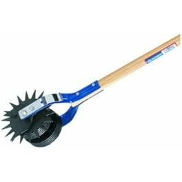 Truper 48 in. Dual Wheel Rotary Lawn Edger with Ash Handle Grass and Garden Tool for Yard and Sidewalk Walmart