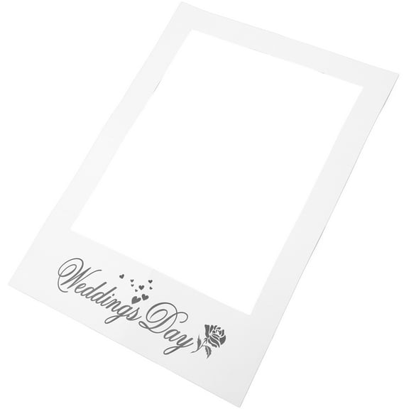 Masteelf Creative Wedding Day DIY Paper Photo Frame Photo Booth Props for Wedding