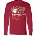 thumbnail image 3 of Inktastic Santa Claus is on His Way Christmas Long Sleeve T-Shirt, 3 of 5