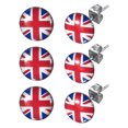 thumbnail image 1 of Pendientes Union Jack, pendiente con bandera del Reino Unido para mujer, pendientes redondos de aleación con bandera británica, suministros para fiestas, accesorios para fotomatón, 1 of 8