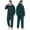 Dark Green, variant on Men's Warm Fleece Hoodie Pajama Set Loose Loungewear For Men