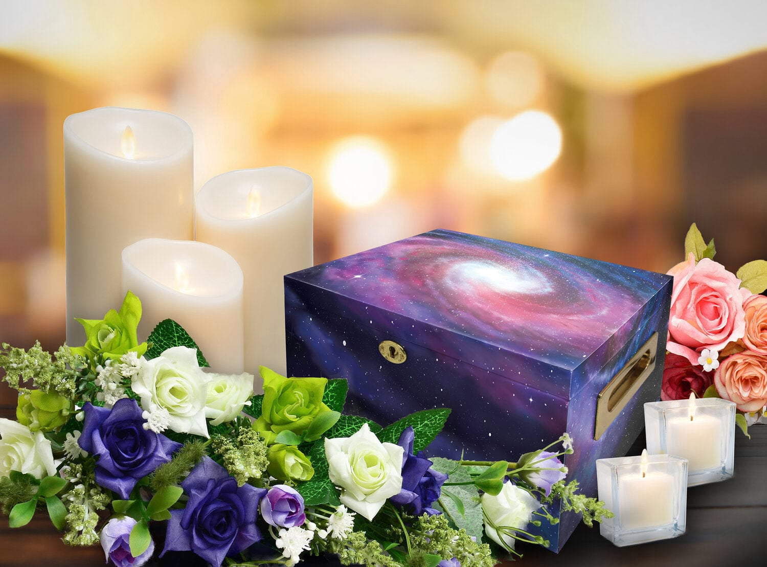 Celestial Galaxy Memorial Collection Chest Cremation Urns for Human Ashes Adult Urns for Cremation Ashes Urns for Adult Cremation Ashes Urns for Ashes Cremation Urns for Human Ashes Full Size