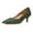 Green, variant on XYD Women Comfort Kitten Heels Pumps Slip On Pointed Closed Toe Studs Around Formal Office Shoes Size 11 Green