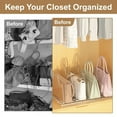 thumbnail image 3 of Purse Organizer for Closet, 8pcs Adjustable Clear Handbag Storage Organizer, Shelf Dividers for Bedroom, House, Office, 3 of 7