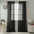 thumbnail image 5 of RT Designers Collection Celine Sheer 55 x 90 in. Rod Pocket Curtain Panel White, 5 of 5