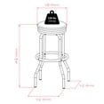 thumbnail image 7 of Winsome Wood Summit 2-Pc Swivel Seat Stool Set, Black & Chrome Finish, 7 of 7