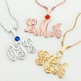 thumbnail image 3 of Personalized Planet Women's Monogram with Birthstone Necklace - Small, 3 of 5