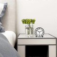thumbnail image 2 of Silent Analog Alarm Clock,black Metal Large 3d Digits,non Ticking Table Clock With Night Light Bedside Alarm Clock 10.8cm, 2 of 4
