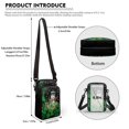 thumbnail image 6 of HELLHERO 2 Layers Adjustable Shoulder Strap Crossbody Bag, Polyester Small Crossbody Purse for Men, Women, Gift Snowman Joy, 6 of 7