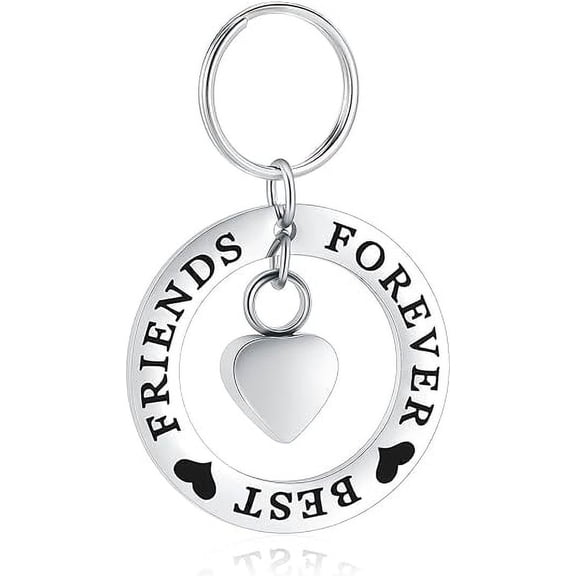 Heart Urn Keychain for Ashes Cremation Jewelry Urn Keychain for Ashes with Circle Of Life Cremation Keychain Memorial Ash Pendant