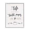thumbnail image 4 of Stupell Industries Life Like Toilet Paper Roll Long and Useful Phrase, 24 x 30, Design by Natalie Carpentieri, 4 of 5